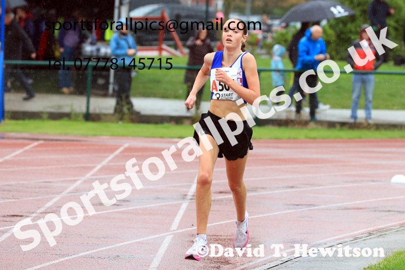 Girls Under-15s 2025 Northern Athletics Autumn Road Relays, Leigh, Lancashire. Photo: David T. Hewitson/Sports for All Pics
